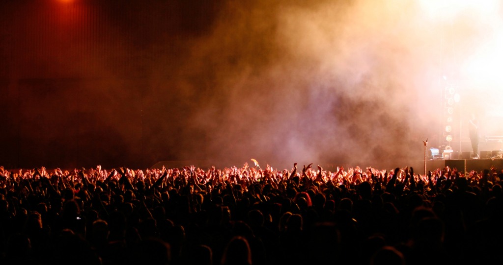 Big Crowd At Music Festival