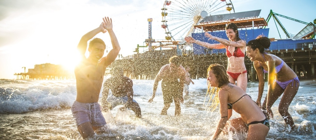 students having fun in summer
