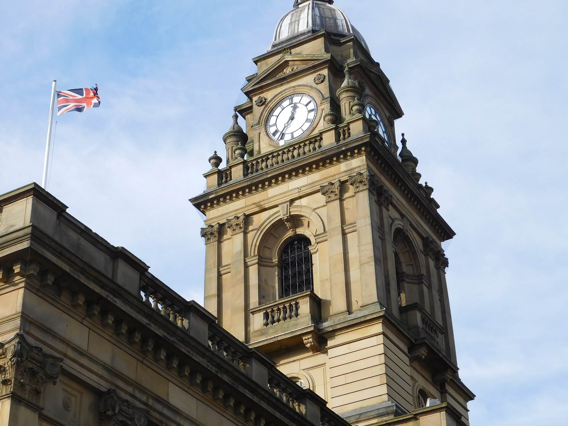 Morley Town Hall in Leeds West Yorkshire