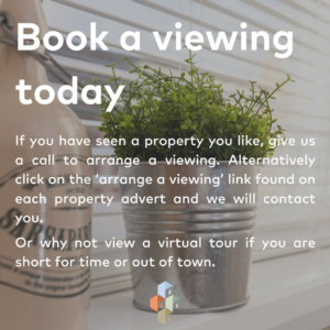 Pickard Properties Instagram post about booking property viewings.